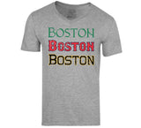 Boston Home Team Distressed Sports T Shirt