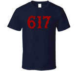 Boston Area Code Boston Baseball Fan T Shirt