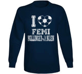 Femi Hollinger Janzen I Heart New England Soccer T Shirt