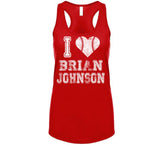 Brian Johnson I Heart Boston Baseball Fan T Shirt