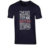 The Legend Of Boston Banner Boston Baseball Fan T Shirt