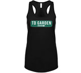 TD Garden Sign Fan Boston Hockey Sports Fan Black T Shirt