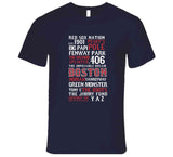 The Legend Of Boston Banner Boston Baseball Fan V2 T Shirt