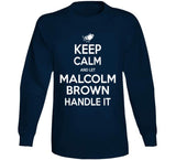 Malcolm Brown Keep Calm New England Football Fan T Shirt