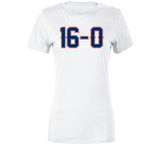 16 And 0 Lets Go New England Football Fan T Shirt