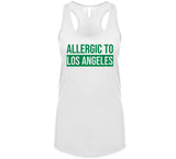 Allergic To Los Angeles Boston Basketball Fan T Shirt