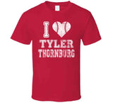 Tyler Thornburg I Heart Boston Baseball Fan T Shirt