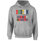 Boston City of Champions Boston Sports Fan Distressed T Shirt