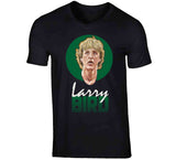Retro 80s Style Larry Bird Boston Basketball Fan T Shirt