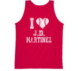 JD Martinez I Heart Boston Baseball Fan T Shirt