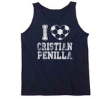 Cristian Penilla I Heart New England Soccer T Shirt