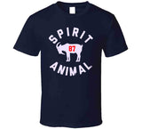 Rob Gronkowski Spirit Animal Goat New England Football Fan T Shirt