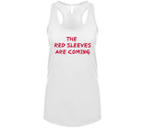 The Red Sleeves Are Coming New England Defense Football Fan v4 T Shirt