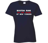 Boston Runs on The Tears of New Yorkers Boston Baseball Fan T Shirt