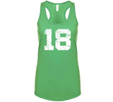 18 Championships Boston Basketball Fan Distressed T Shirt