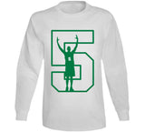 Kevin Garnett Number 5 Retirement Boston Basketball Fan V4  T Shirt