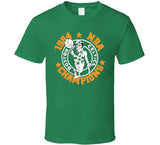 Larry Bird 1984 Boston Basketball Champions Retro T Shirt