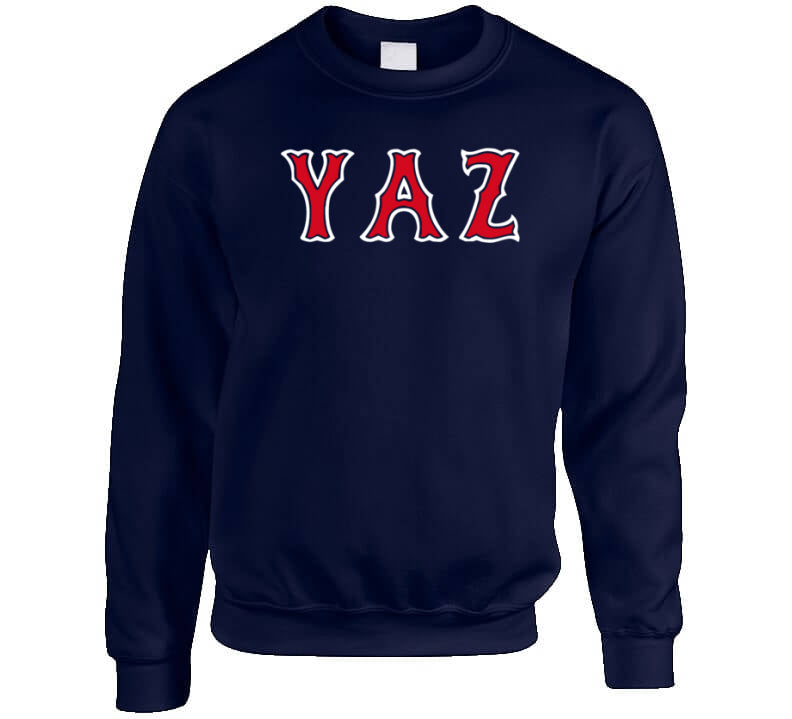 BeantownTshirts Carl Yastrzemski Yaz Legend Boston Baseball Fan T Shirt Crewneck Sweatshirt / Navy / X-Large