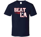 Beat La Football New England Fan Distressed T Shirt