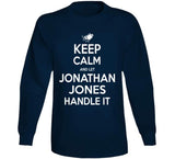 Jonathan Jones Keep Calm New England Football Fan T Shirt