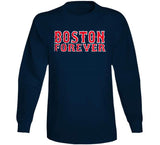 Boston Forever Baseball Fan Distressed T Shirt