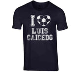 Luis Caicedo I Heart New England Soccer T Shirt