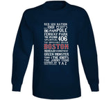 The Legend Of Boston Banner Boston Baseball Fan T Shirt