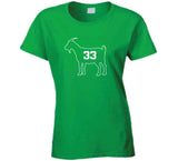 Larry Bird Goat 33 Outline Boston Basketball Fan v2 T Shirt