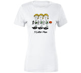Retro Boston Basketball 3 Letter Man MVP Larry Bird Basketball Fan Boston T Shirt