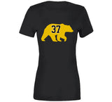 Patrice Bergeron Bear Silhouette 37 Boston Hockey Fan T Shirt