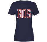 Boston Vintage BOS Boston Baseball Fan T Shirt