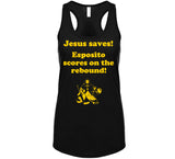 Jesus Saves Esposito Scores on the rebound Boston Hockey Fan v2 T Shirt