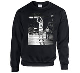 Retro Larry Bird Jump Shot Boston Basketball Fan Black T Shirt