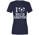 Brad Knighton I Heart New England Soccer T Shirt