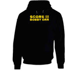 Score Bobby Orr Fred Cusick Call Boston Hockey Fan T Shirt