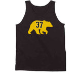 Patrice Bergeron Bear Silhouette 37 Boston Hockey Fan T Shirt