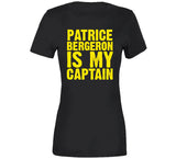 Patrice Bergeron Is My Captain Boston Hockey Fan T Shirt
