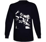 Retro Larry Bird and Red Boston Basketball Fan T Shirt