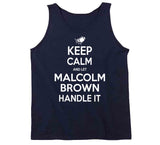 Malcolm Brown Keep Calm New England Football Fan T Shirt