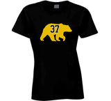 Patrice Bergeron Bear Silhouette 37 Boston Hockey Fan T Shirt
