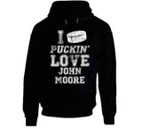John Moore I Love Boston Hockey Fan T Shirt