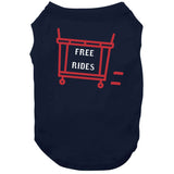 Laundry Cart Rides Free Rides Boston Baseball Fan T Shirt