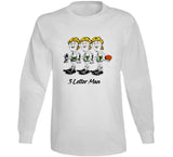 Retro Boston Basketball 3 Letter Man MVP Larry Bird Basketball Fan Boston T Shirt