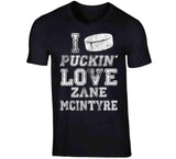 Zane McIntyre I Love Boston Hockey Fan T Shirt