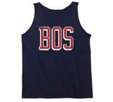 Boston Vintage BOS Boston Baseball Fan T Shirt