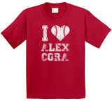 Alex Cora I Heart Boston Baseball Fan T Shirt