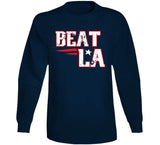 Beat La Football New England Fan Distressed T Shirt