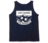 Luis Caicedo For President New England Soccer T Shirt