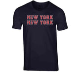 New York New York Boston Celebration Baseball Fan T Shirt