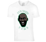 Tacko Fall It's Tacko Time Funny Boston Basketball Fan white V2 T Shirt